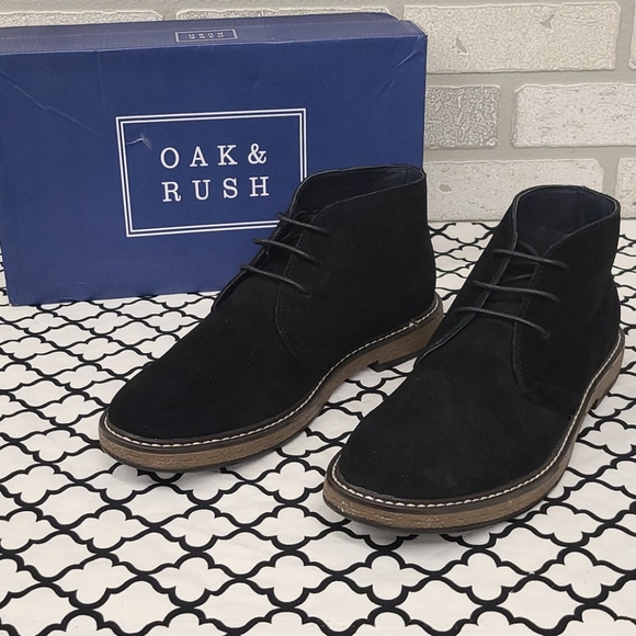 Oak&Rush Other - Oak&Rush Men's Black Leather Chukkas Size 11